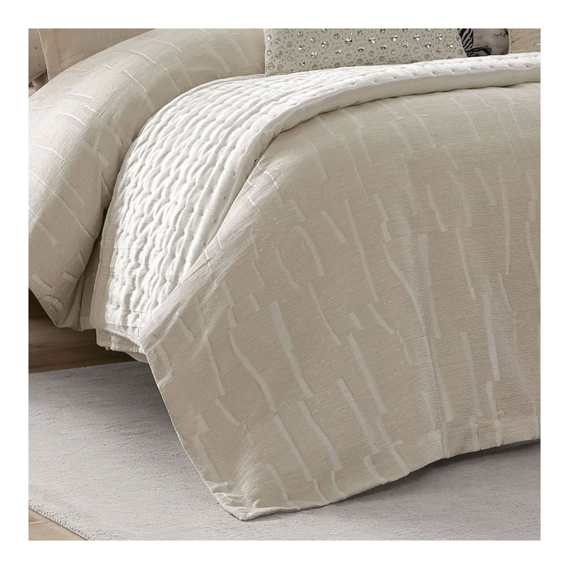 Ensemble de couette blanche Alina, Très grand lit