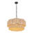 23.2" 6-Light Scalloped Rope Drum Chandelier-1664452977-1664452983