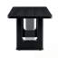 Table de salle à manger rectangulaire en bois avec base robuste-1332533219