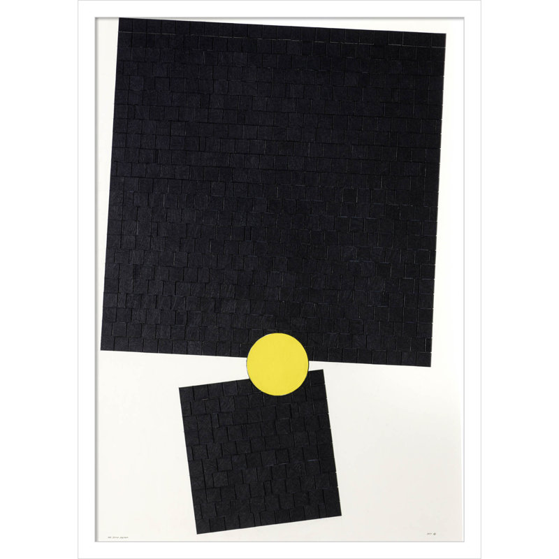 «Her Divine Fulcrum», reproduction encadrée sur papier par Alex Dunn, H 25 po x l 18 po x P 1 po, Blanc
