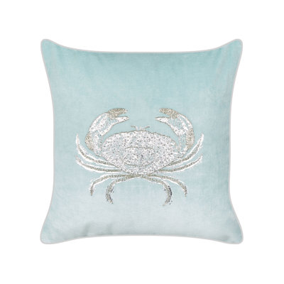 Castres Animal Print Blue Square Throw Cushion