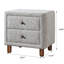 Table de chevet rembourrée Grey Boucle