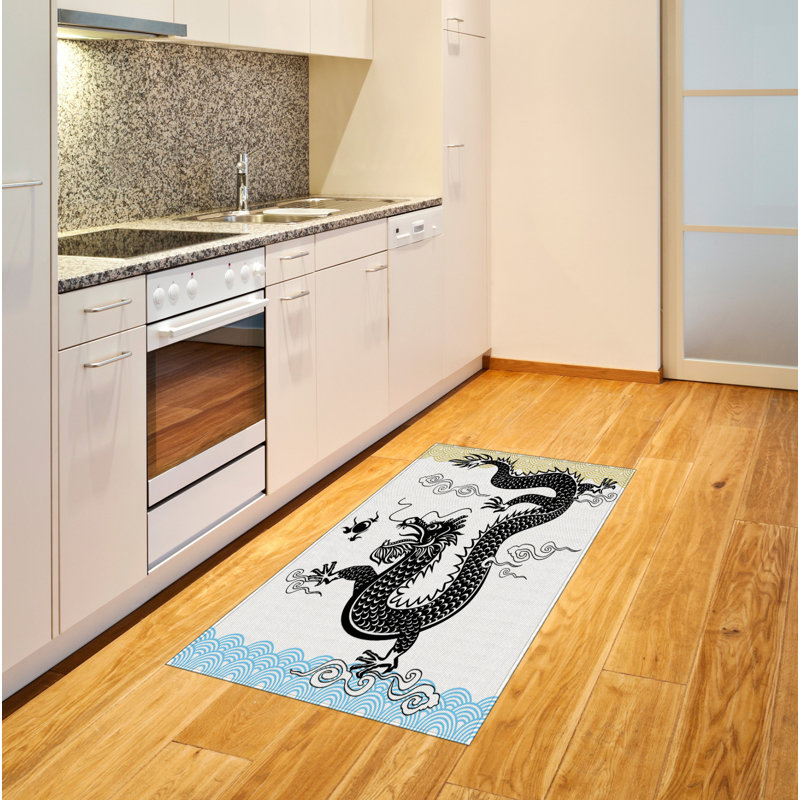 Dragon High Density Long Fiber Poly Threads Decorative Area Rug Carpet, Rectangle 2'7" x 5'
