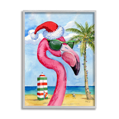 " Flamingo Tropical Christmas " by Paul Brent