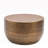 Modern Round Aluminum Hammered Texturing Metal Drum Coffee Table, Hand-Stamped Iron-1080634110