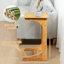 Table de bout en C en bois massif