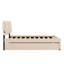 Lit plateforme tapissier avec lit gigogne Ramonda-108411509