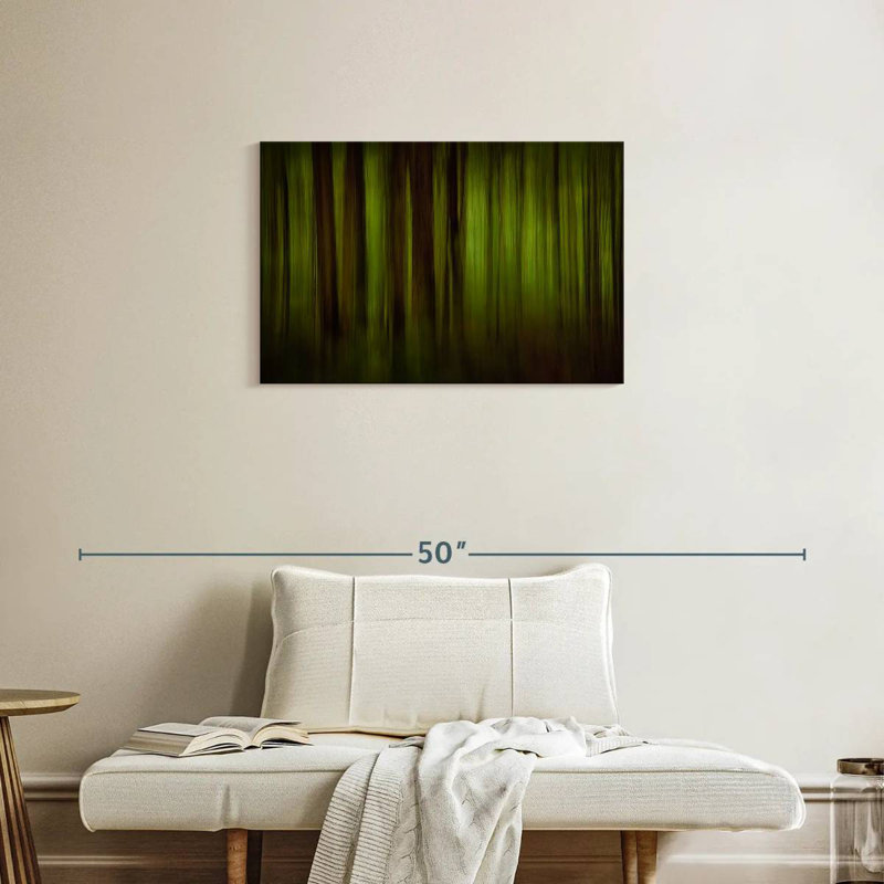 Abstrait vert foncé Avery, H 20 po x l 30 po