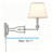 1 - Light Dimmable Iron Swing Arm Sconce-442387503