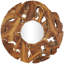 Sotera Round Wood Wall Mirror