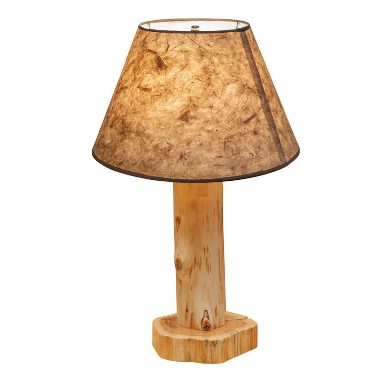 Fireside Lodge Cedar Log Table Lamp without Lamp Shade - Vintage, No Shade, Vintage Finish
