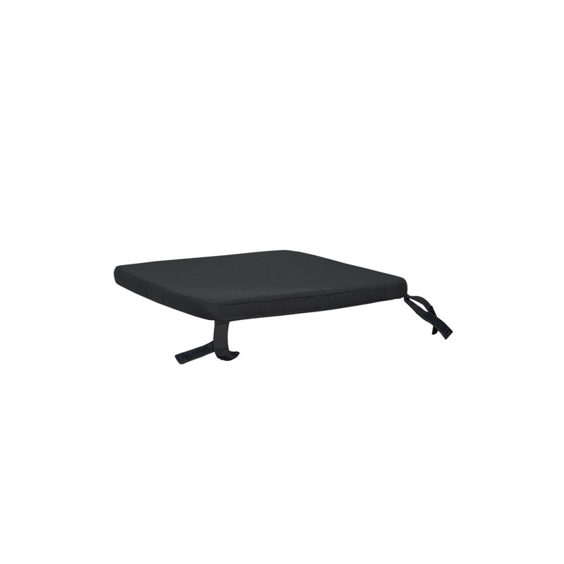 Coussin de siège pour chaises, fauteuils et tabourets BFM Maui, 16" W x 18.5" D, Noir