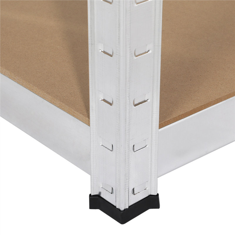 457.2cm W Metal Shelving Unit, Silver