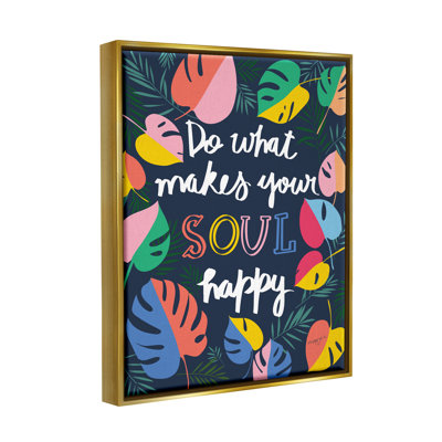 «Happy Soul Expression», reproduction sur toile à cadre flottant
