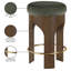 Tabouret de comptoir rembourré en velours Bocceli-1008462355-1008462366