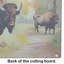 Wood Bison Glass Cutting Board Large