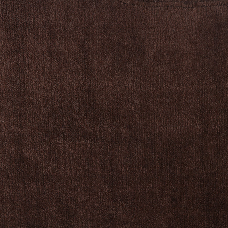 Chaise de salle à manger à accoudoirs roulante Myla Denice, Chenille performance brun foncé