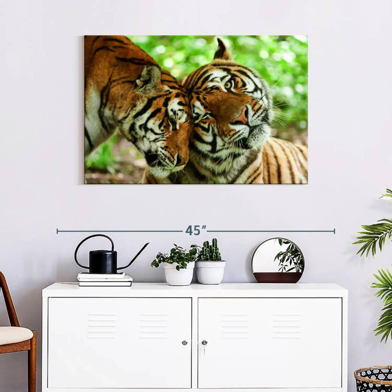 Brampt Loving Tigers, 24" H x 36" W