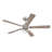 Charney 52 in. Indoor Brushed Nickel Traditional Ceiling Fan with (3) 3000K LED Bulbs, Clear Shades, Remote Included-398322731-398322733