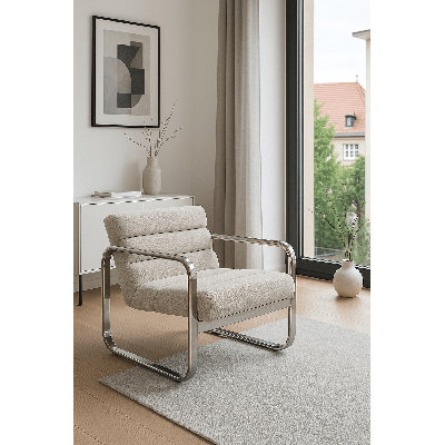Chaise d'appoint Greyhound en chenille martelée