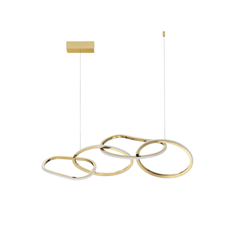 4 - Light Gold LED Unique/Statement Pendant