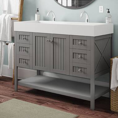 Foundstone™ 48'' Free Standing Single Bathroom Vanity with Acrylic