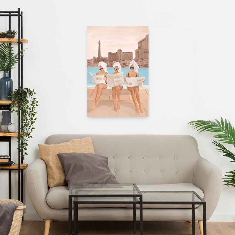 Flow Line - Wrapped Canvas Print, 60.96 cm H x 40.64 cm W