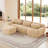 Fluffy Plush Modular Sofas, Contemporary Style For Home Relaxation
