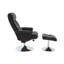 Leather Effect Reclining Chair And Footstool-706230996