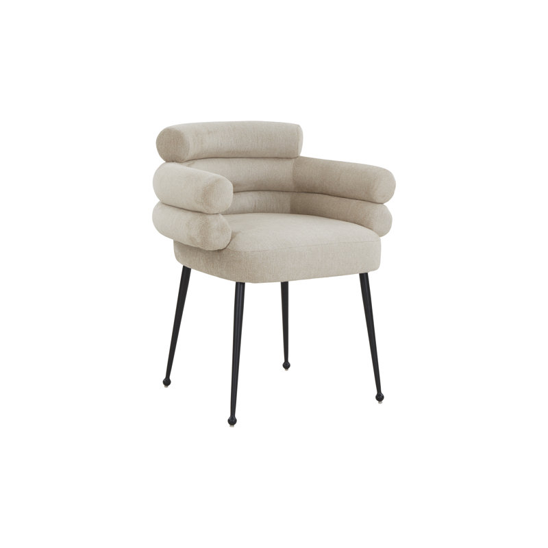 Chaise de salle à manger Natiha, Beige