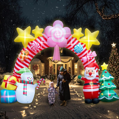 Décoration de plein air gonflable 13 pi New Christmas Archway