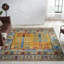 Tapis noué à la main en laine safran Zahara-112929962