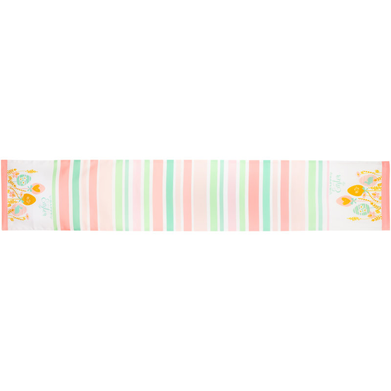 Runner Striped Easter Polyester Table Runner