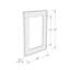 Miroir rectangulaire en bois recyclé