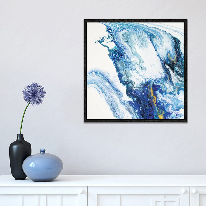 Peace - Print on Canvas, 45.72 cm H x 45.72 cm W, Black Framed