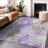 Machine Washable Indoor/Outdoor Xhevrie Purple Rug-1338357338