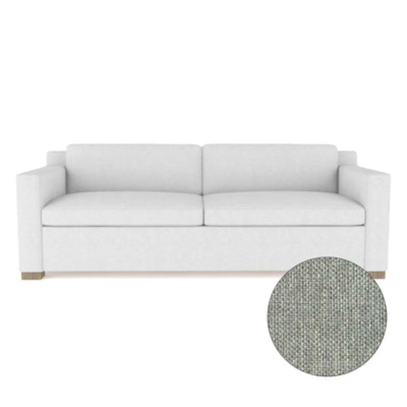Causeuse Mercer, H 33,5 po x l 72 po x P 39 po, Pebble Weave Linen Haze, Naturel