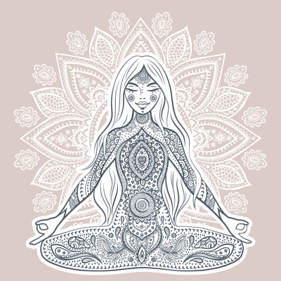 «Mediation Pose», impression sur toile tendue