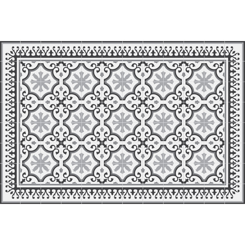 Hartmann Vinyl Machine Printed Area Rug, Rectangle 133 x 200cm