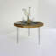 Table ronde en verre ou miroir