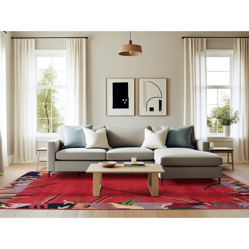 Tapis multicolore Steves, Rectangle 6 pi x 9 pi