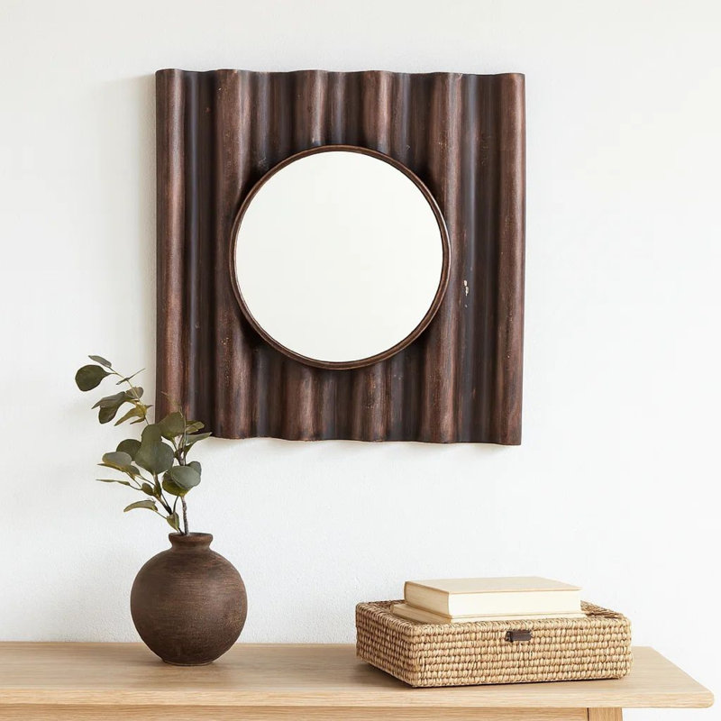 Miroir décoratif en bois rustique vieilli Doiron
