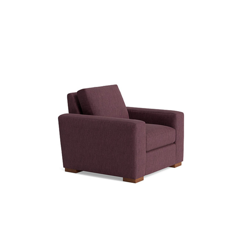 Couch Potato Chair, Performance Weave - Aubergine