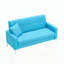 Canapé double 57 po avec rangement-129996610