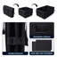 Organisateur de coffre pliable noir, boîte de rangement en polyester 24 po x 15 po x 10 po pour VUS, fourgonnette et voiture, contenant de véhicule durable