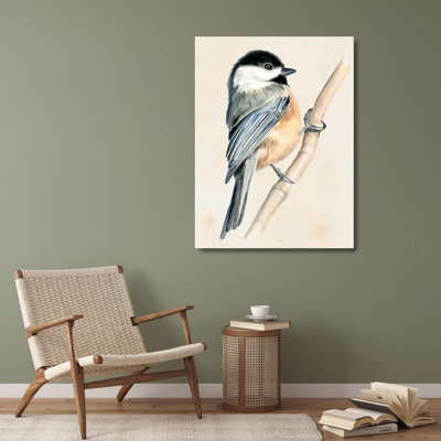«Lark Manor ™ Parker, art sur toile tendue par Jennifer Paxton Gallery: Little Bird on Branch II 125533D