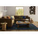 Clio Hand Loomed Wool Navy Rug