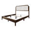 Lit plateforme en bois taille double en noyer-129422672-129422673