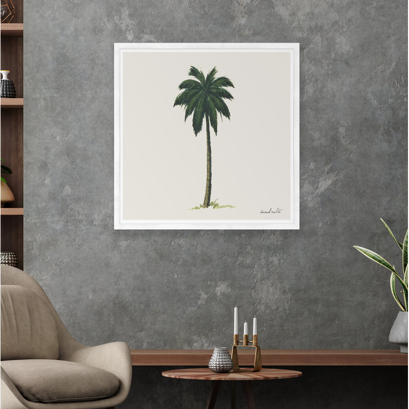 Palm Print, White