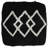 Handmade Modern Geometric Black & White 100% Cotton Pouf